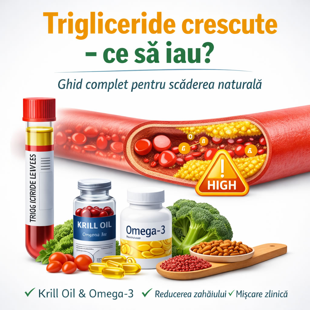 Trigliceride crescute – ce sa iau natural?