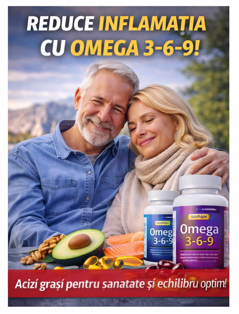 Acizi grasi esentiali Omega 3 6 9 pentru sanatatea cardiovasculara, concentrare si mobilitate