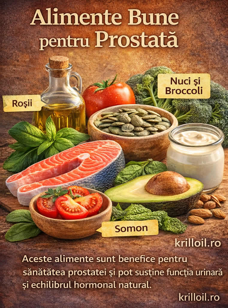 Alimente bune pentru prostata precum rosii somon seminte de dovleac nuci si broccoli