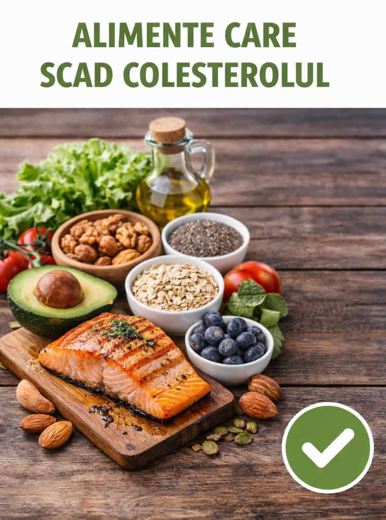 Alimente care scad colesterolul natural: somon, avocado, ovaz, nuci si seminte pentru dieta colesterolului marit
