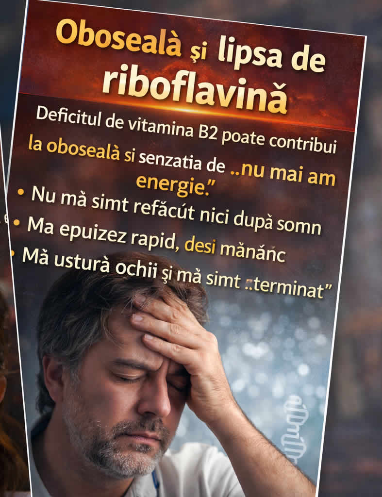 Alimente bogate în vitamina B2 și riboflavină pentru energie și susținerea organismului