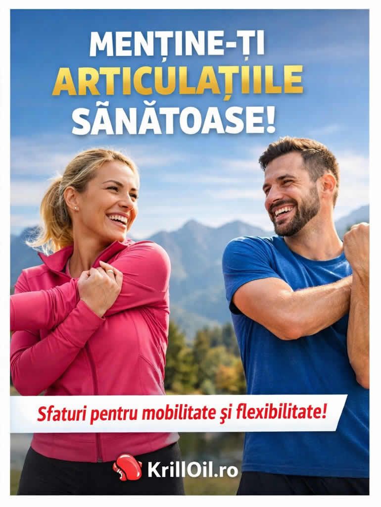 Articulatii sanatoase, mobilitate si flexibilitate pentru un stil de viata activ