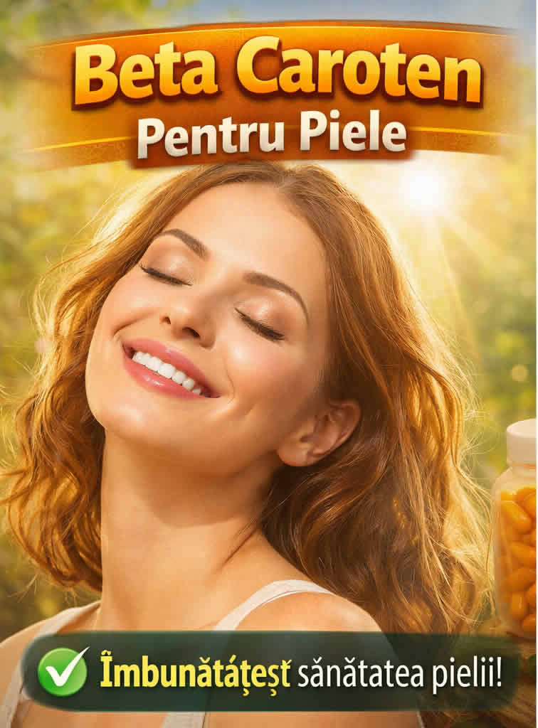 Beta caroten pentru piele luminoasă și sănătoasă, cu beneficii antioxidante și aport de vitamina A