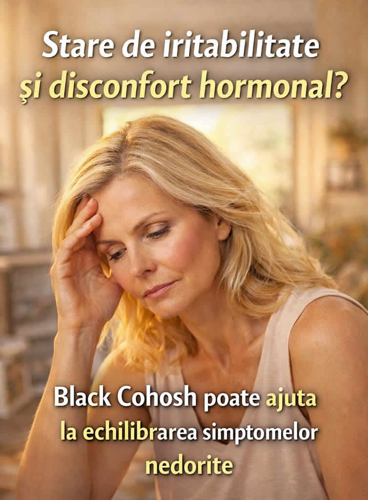 Black Cohosh pentru iritabilitate și disconfort hormonal în menopauză