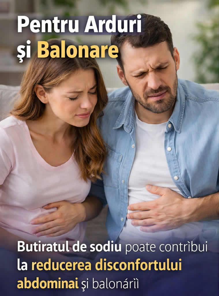 Butirat de sodiu pentru balonare si disconfort abdominal sustinerea sanatatii intestinale