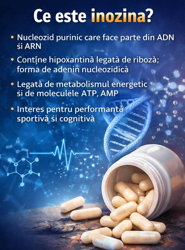 Ce este inozina inosine nucleozid purinic implicat in metabolismul energetic ADN ARN si performanta sportiva