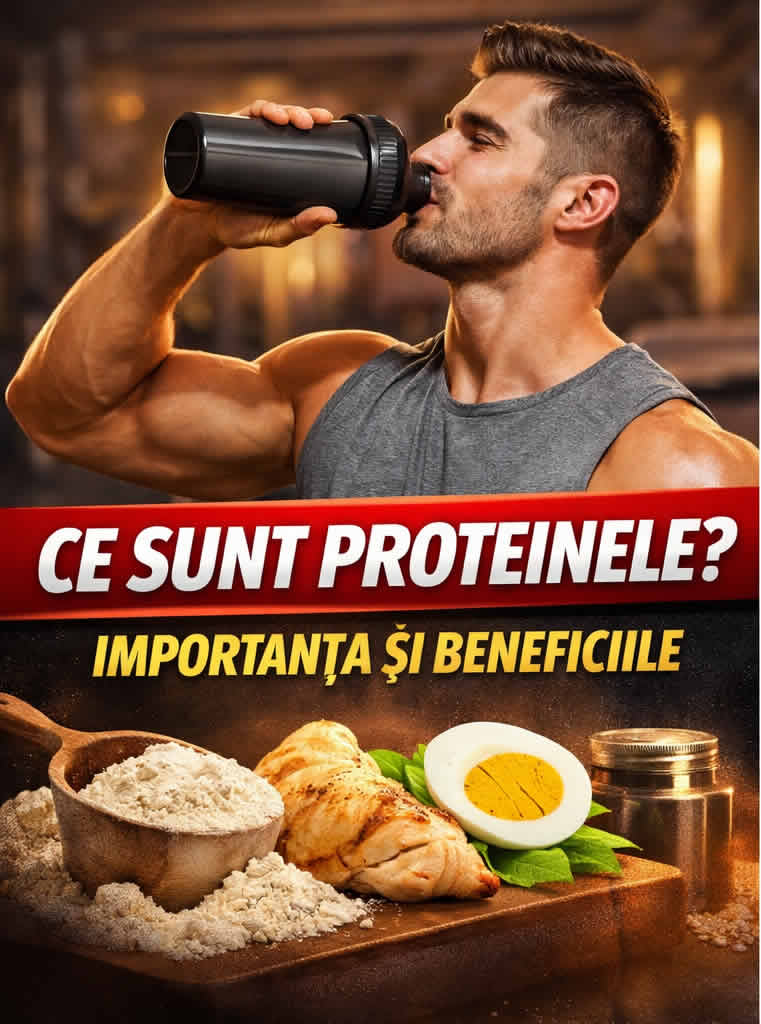 Ce sunt proteinele, importanța și beneficiile proteinelor pentru masă musculară, refacere și sațietate