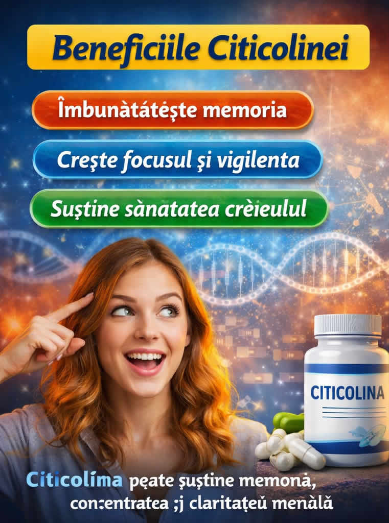 Citicolina pentru memorie focus si claritate mentala supliment pentru concentrare