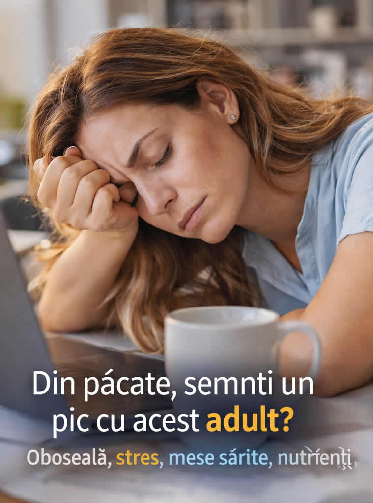 Complex de vitamine și minerale pentru adulți activi, energie și vitalitate zilnică