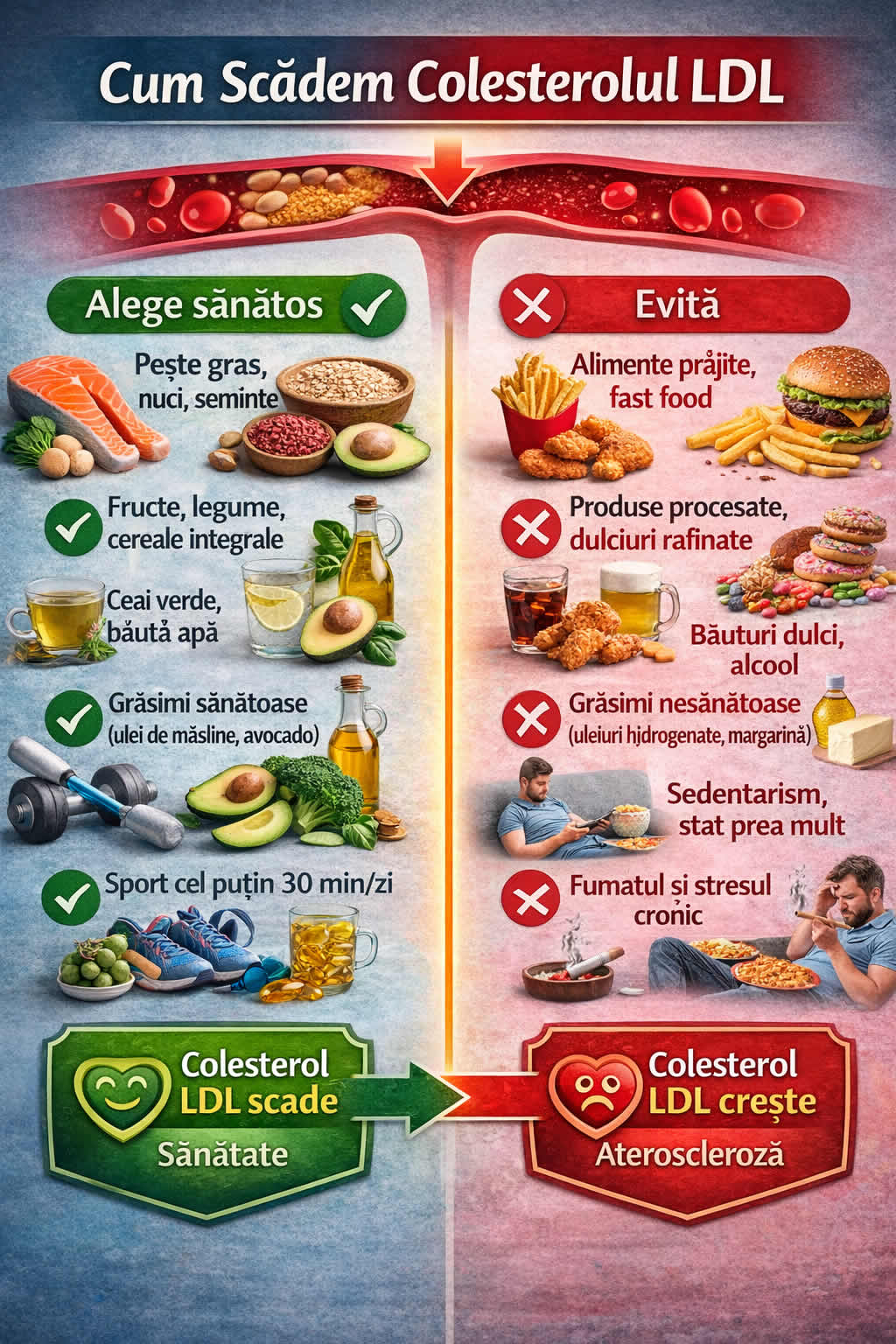 Cum scadem colesterolul LDL – alimente sanatoase si suplimente naturale pentru colesterol