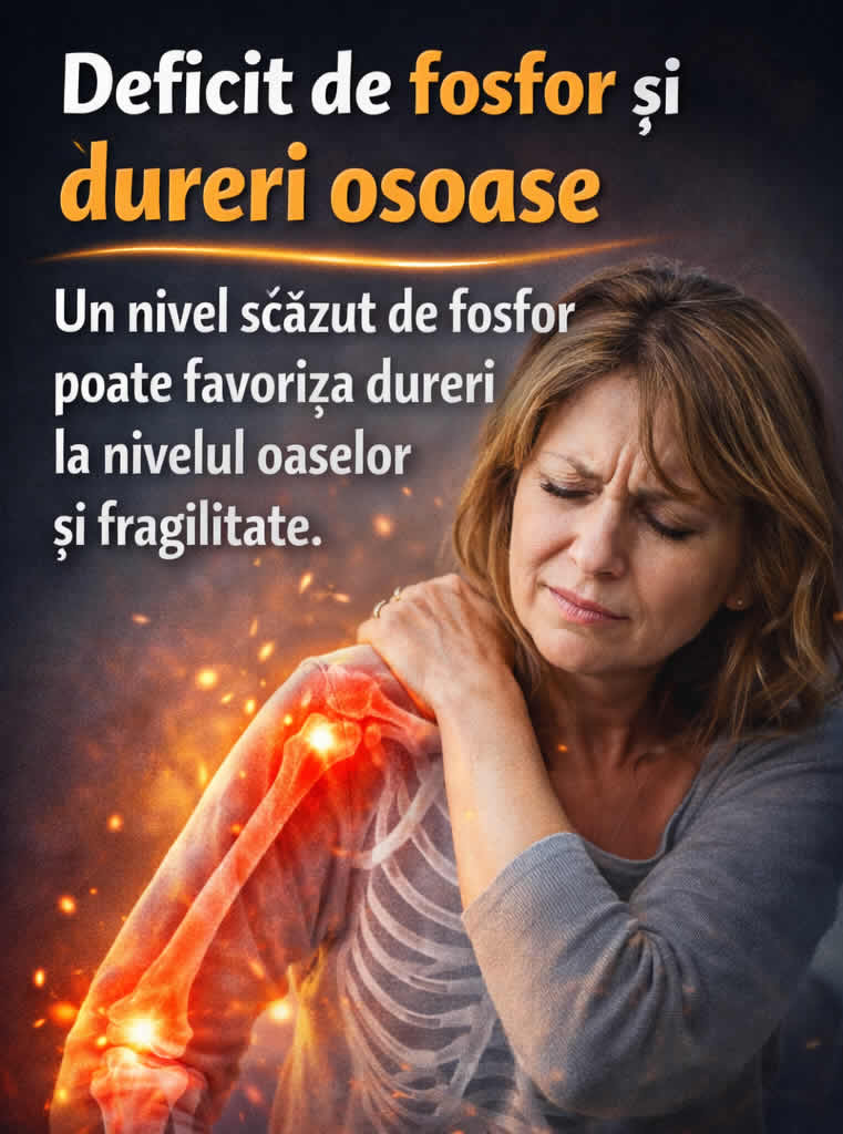 Imagine emoțională despre deficit de fosfor cu accent pe dureri osoase, sensibilitate osoasă și disconfort articular