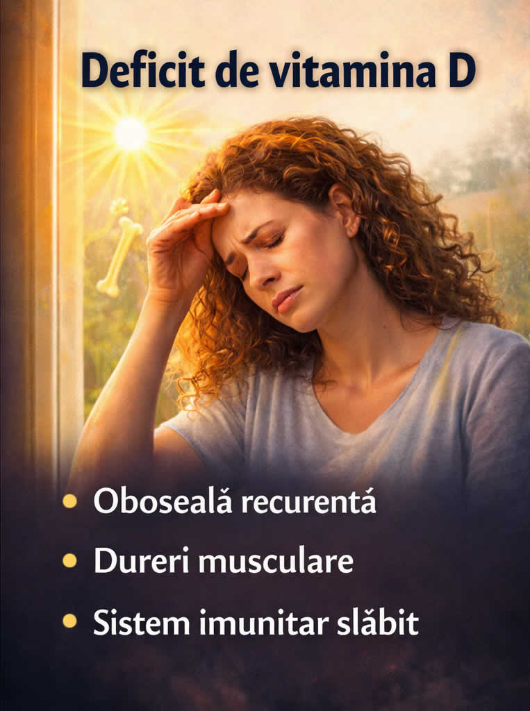 Deficit de vitamina D – oboseală recurentă, dureri musculare și energie scăzută