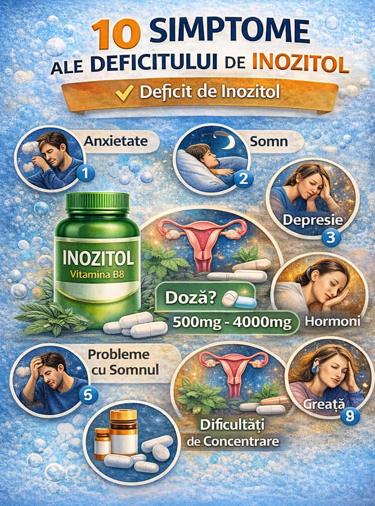 10 simptome ale deficitului de inozitol anxietate insomnie hormoni concentrare