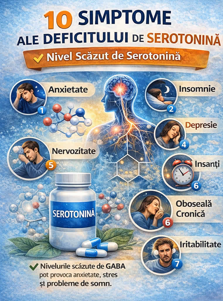 10 simptome ale deficitului de serotonina anxietate insomnie oboseala cronica iritabilitate