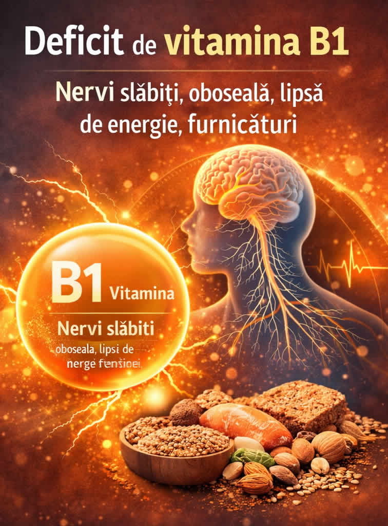 Deficit de vitamina B1 nervi slăbiți oboseală lipsă de energie și furnicături