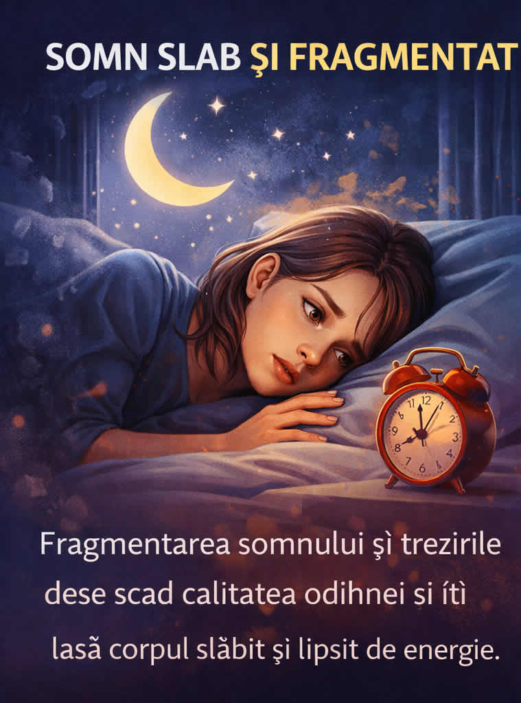 Somn slab și stres zilnic care reduc energia și concentrarea în timpul zilei