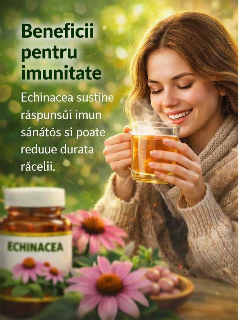 Echinacea pentru imunitate și susținerea organismului în sezonul rece