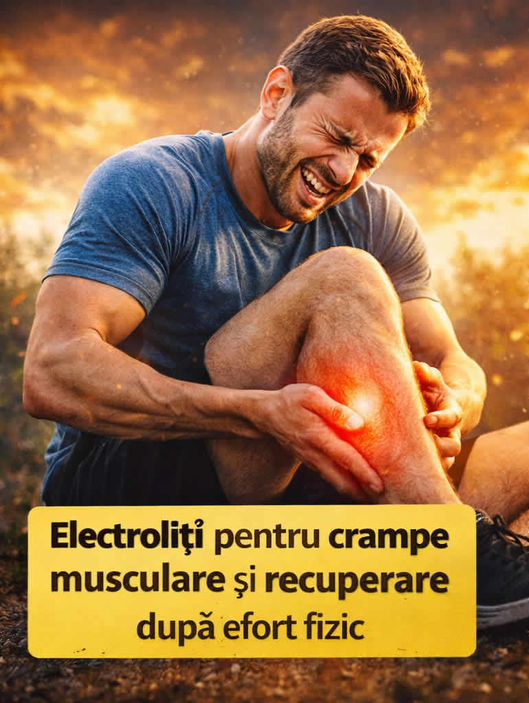 Electroliți pentru crampe musculare și recuperare după efort fizic intens