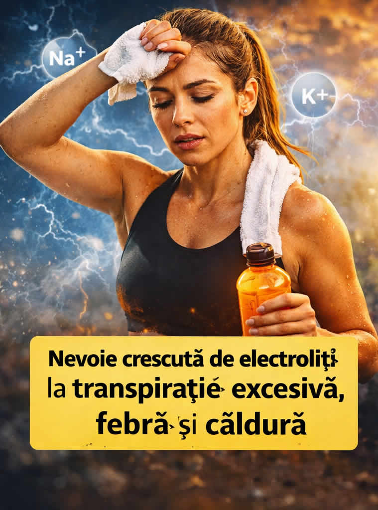 Electroliți pentru transpirație excesivă, febră și căldură – hidratare cu sodiu, potasiu și magneziu