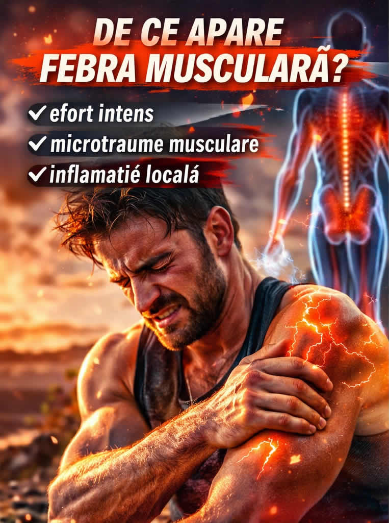 Febra musculară după efort intens – cauze, microtraume musculare și inflamație locală