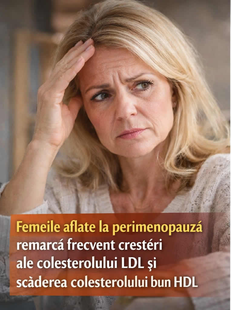 Femei aflate la perimenopauză și modificări ale colesterolului LDL și HDL după 40 de ani