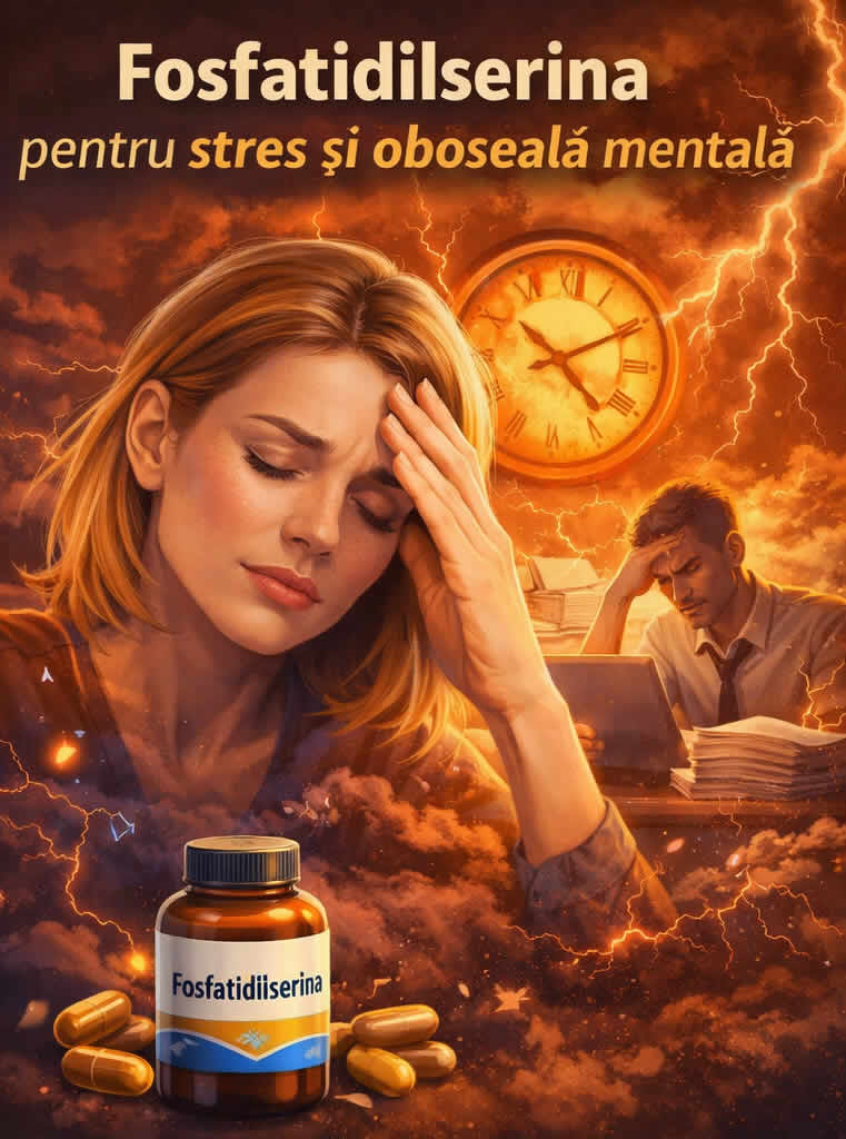 Fosfatidilserina pentru stres și oboseală mentală – susținerea echilibrului mental și a rezistenței la stres