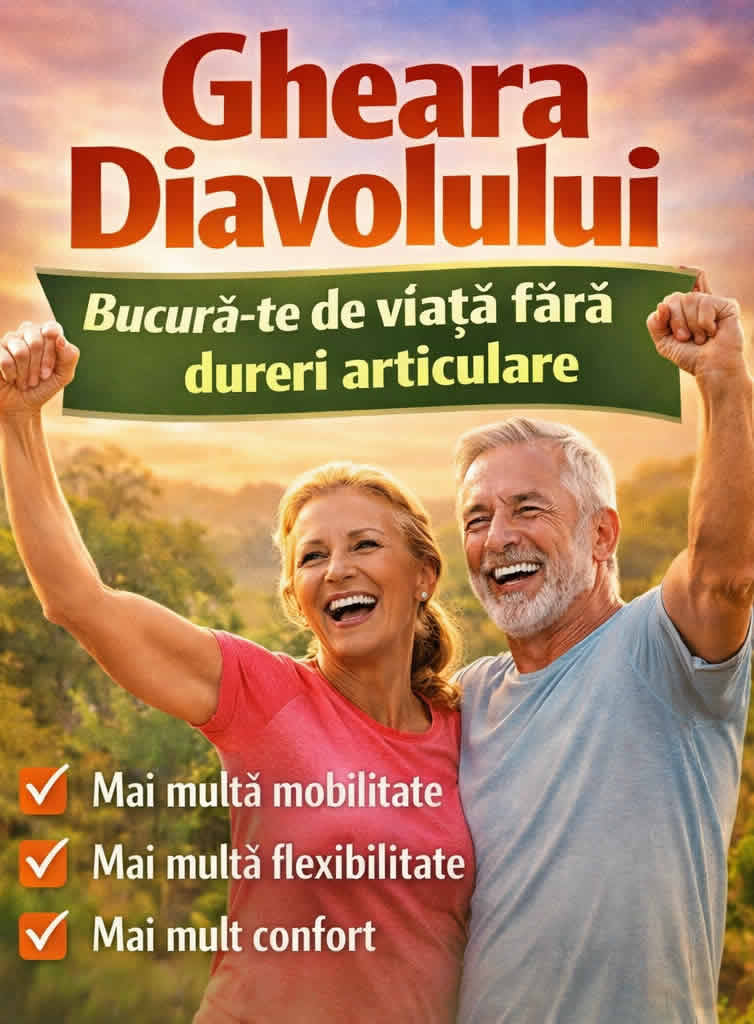 Gheara Diavolului pentru mobilitate, flexibilitate și confort articular în activitățile zilnice