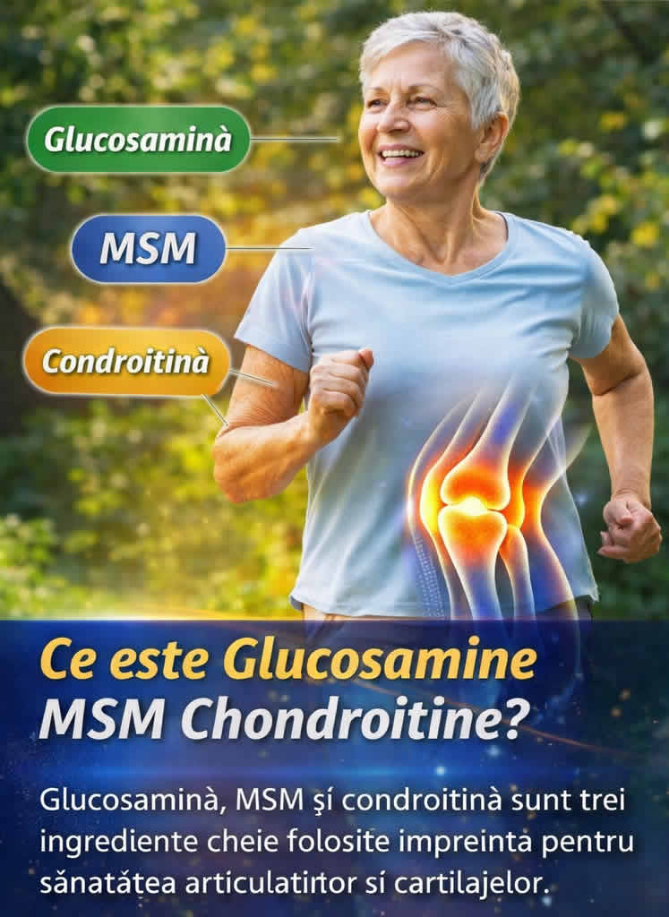 Ce este Glucosamine MSM Chondroitine – formulă pentru articulații, cartilaj și mobilitate