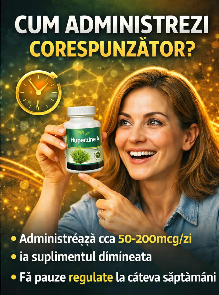 Cum se administreaza corect huperzina pentru memorie si concentrare
