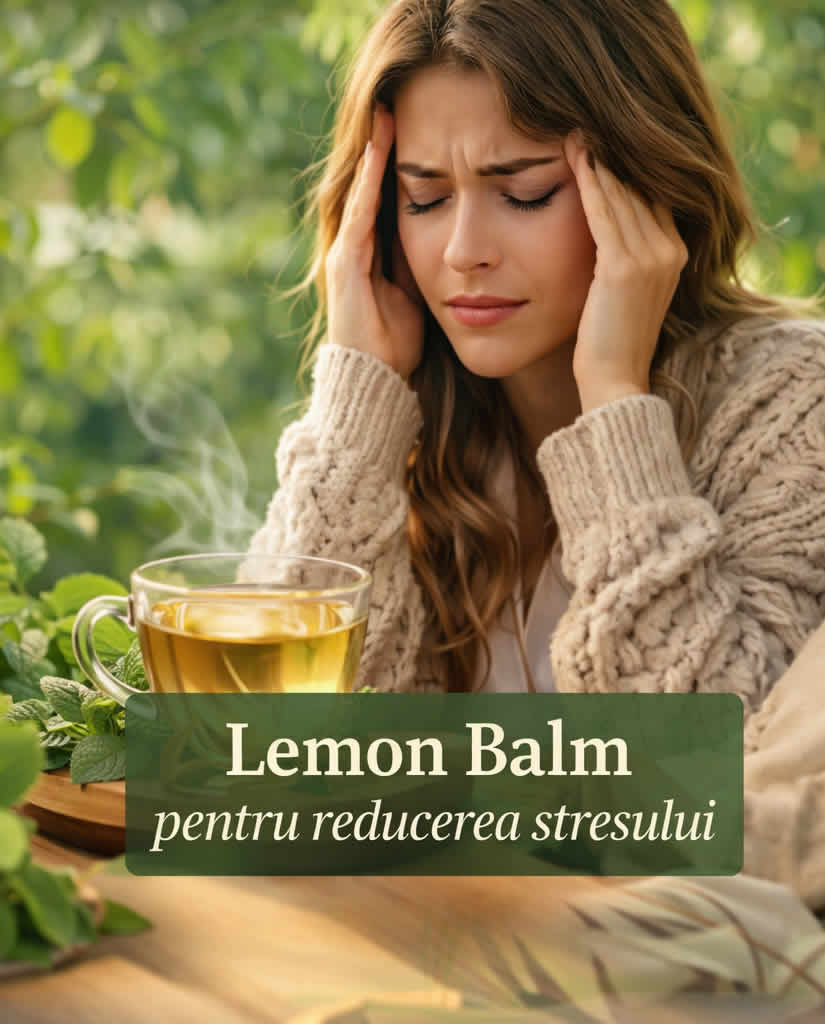 Lemon Balm Roiniță pentru somn relaxare seară liniștită și rutină naturală înainte de culcare