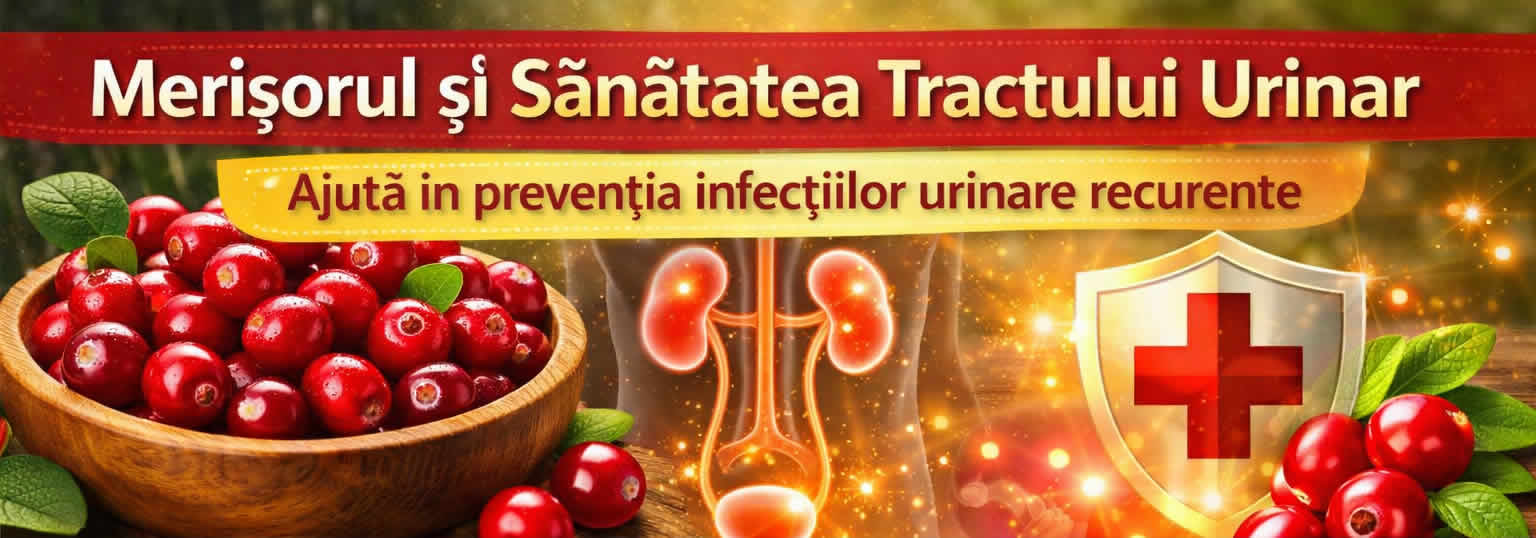 Merișorul și sănătatea tractului urinar - ajută în prevenția infecțiilor urinare recurente