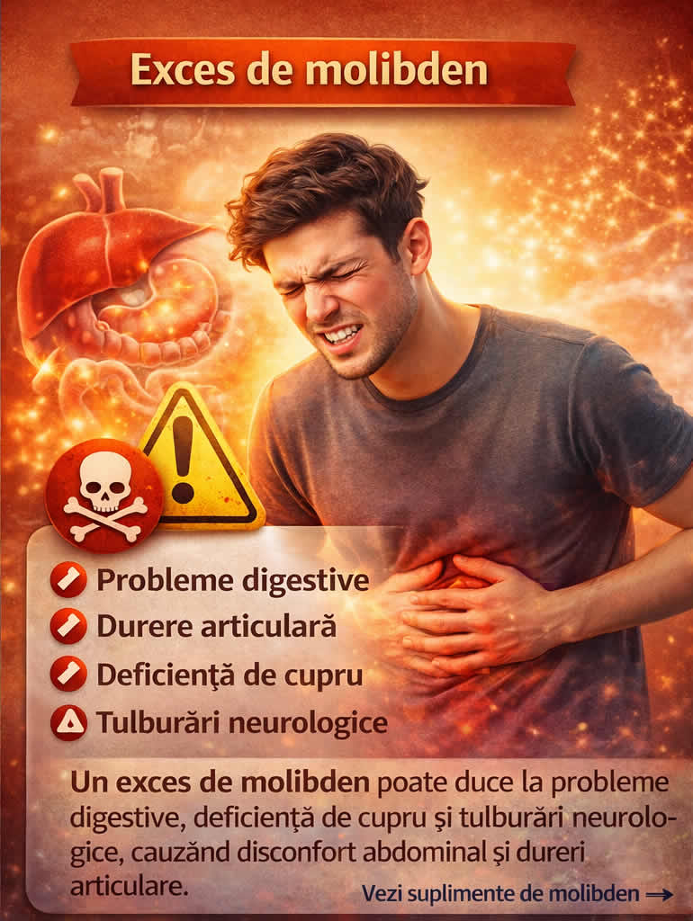 Molibden pentru metabolismul sulfiților, susținerea enzimelor și echilibrul mineral al organismului