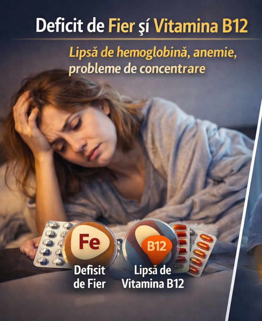 Persoană obosită dimineața pe marginea patului, deși a dormit suficient, ilustrând lipsa de energie și epuizarea după trezire