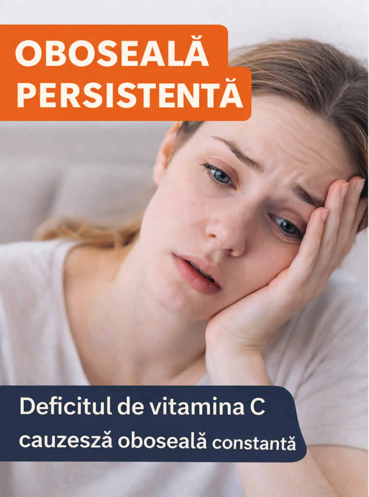 Oboseală persistentă asociată cu deficitul de vitamina C
