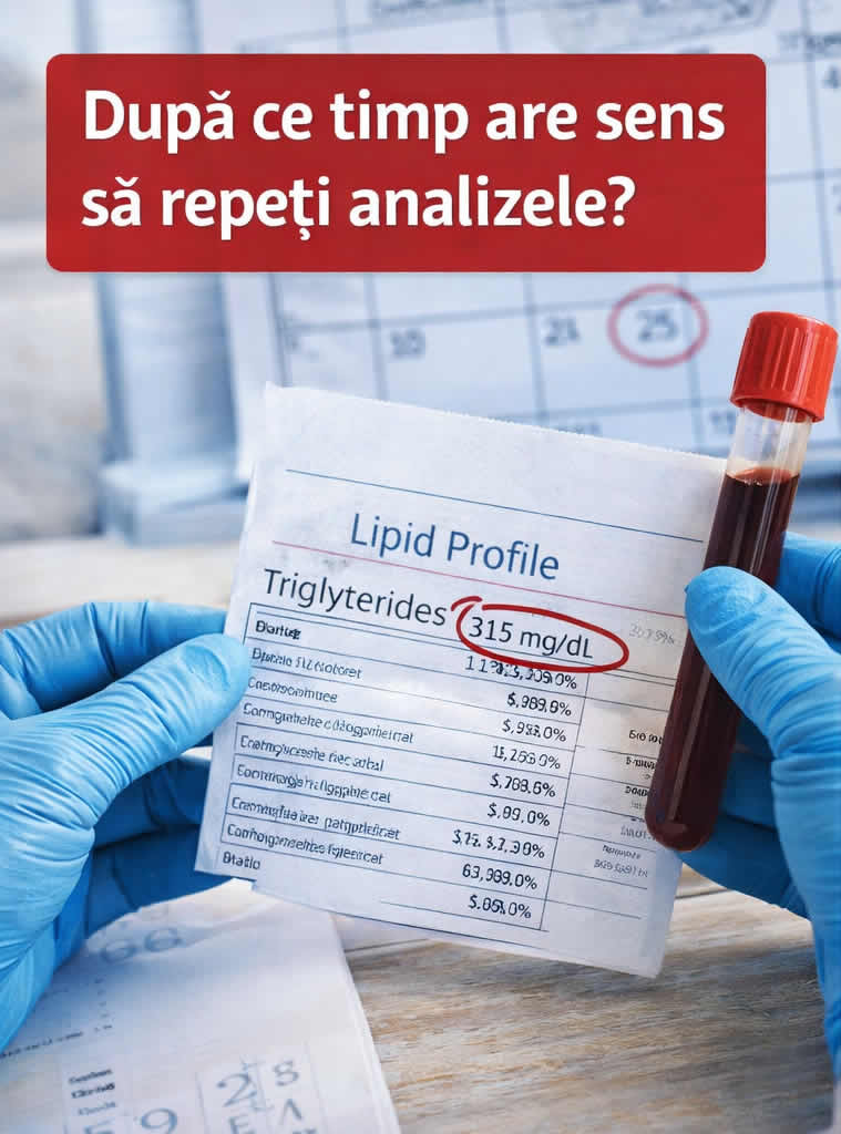 După cât timp repeți analizele pentru trigliceride după administrarea de omega-3