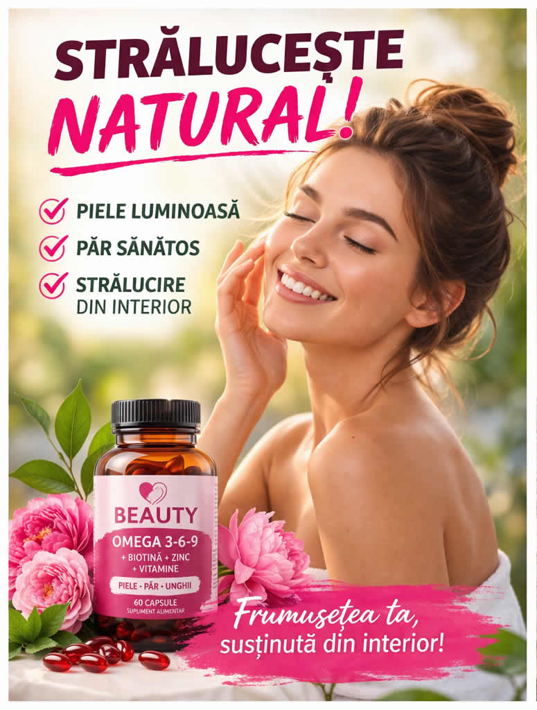 Piele radianta si par stralucitor - frumusete naturala sustinuta din interior