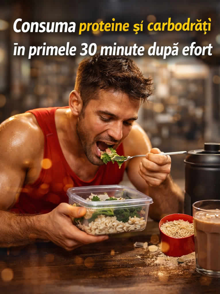 Proteine și carbohidrați după antrenament pentru recuperare musculară și refacerea energiei