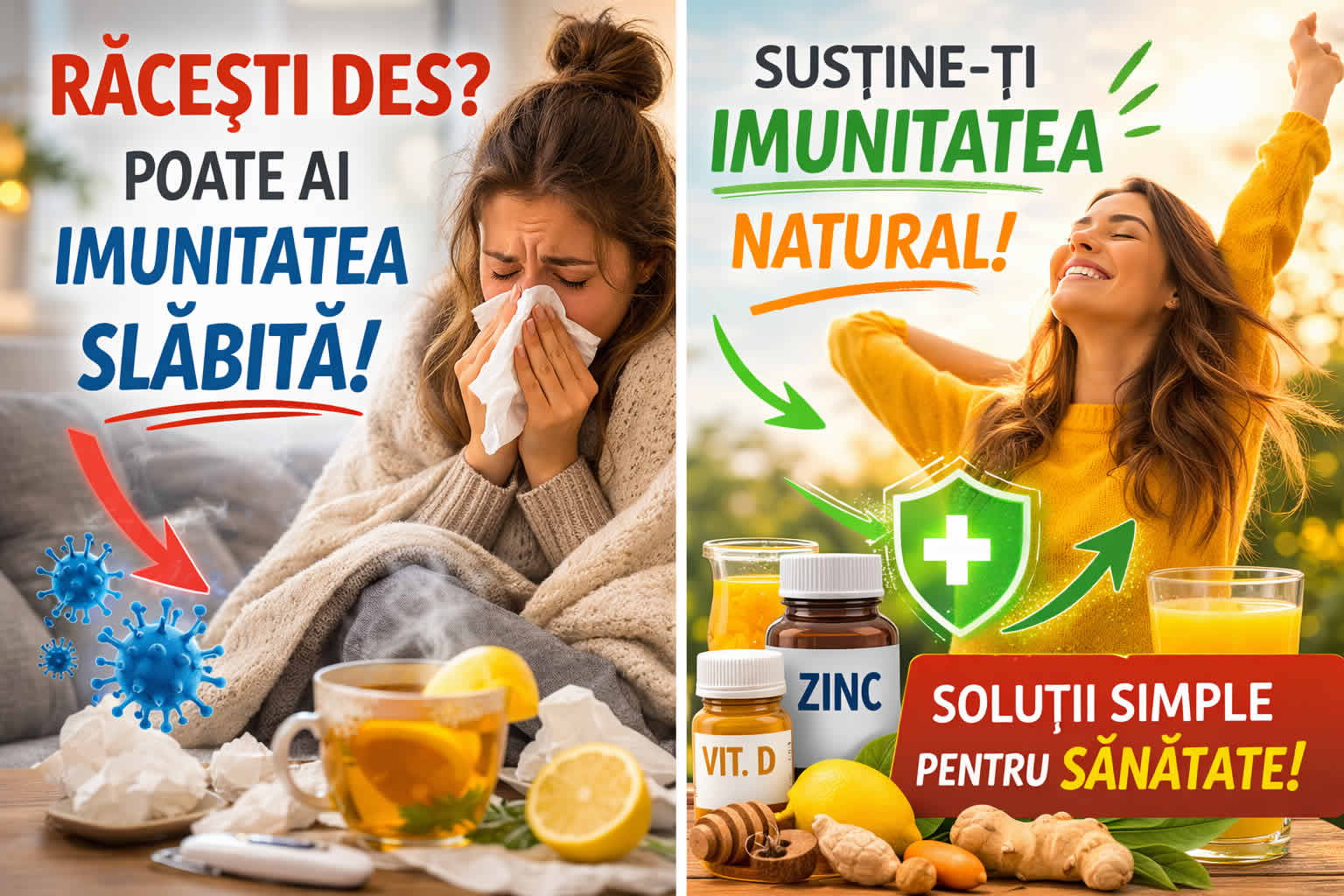Răcești des și ai imunitatea slăbită - cauze frecvente și soluții naturale pentru susținerea imunității