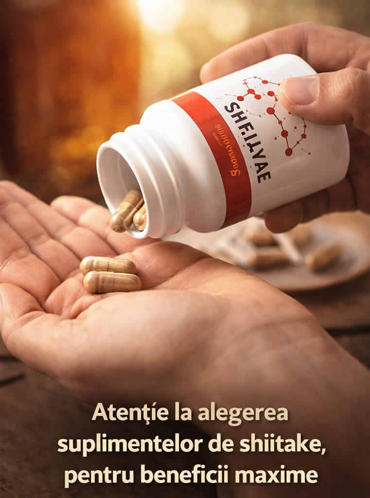 Cum alegi corect suplimentul cu shiitake, capsule cu extract de shiitake pentru beneficii maxime