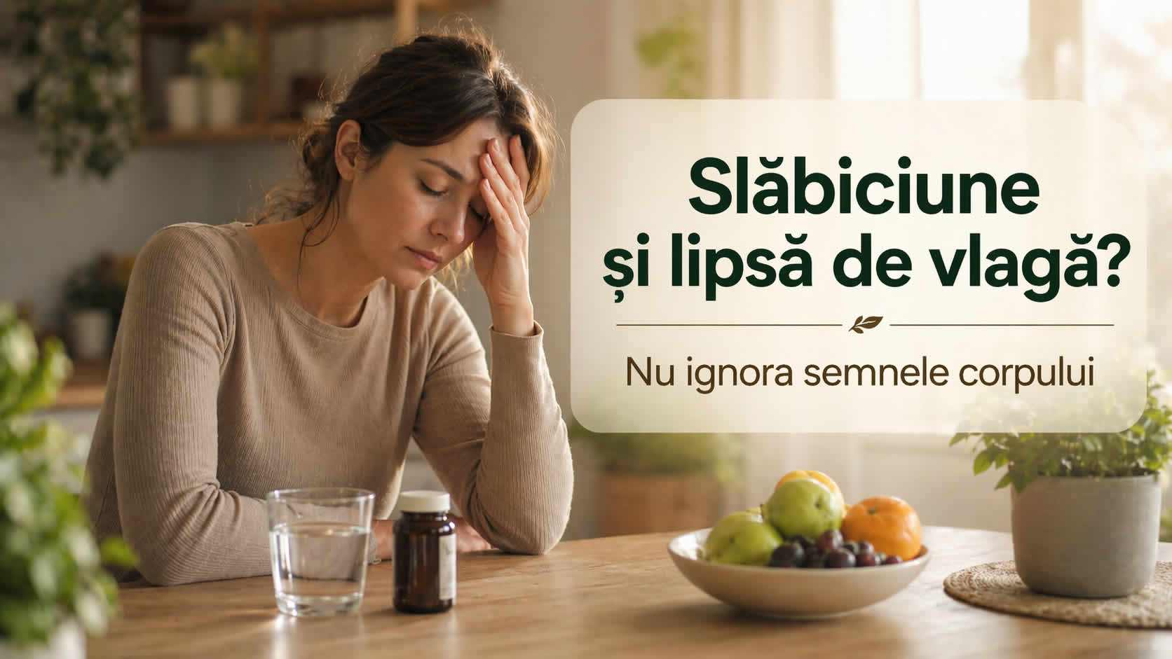 Slăbiciune și lipsă de vlagă la femei, semne ale oboselii și ale posibilelor carențe de vitamine