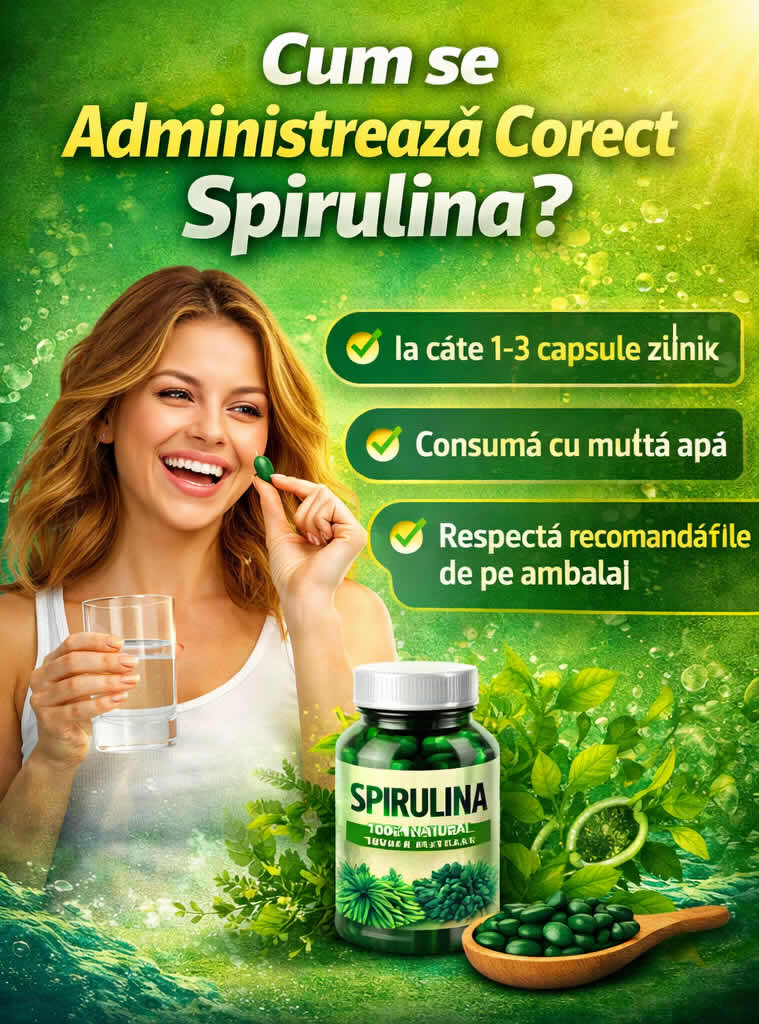 Spirulina administrare corectă și alegerea unui supliment de calitate - capsule și pulbere de spirulină
