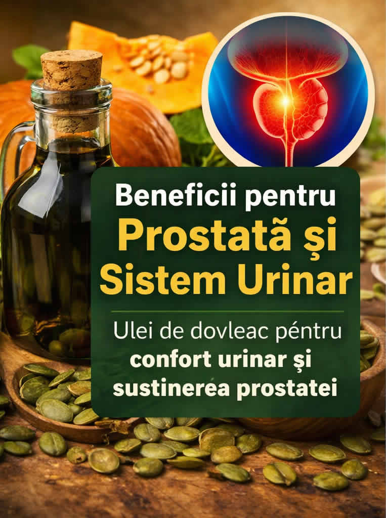 Ulei de dovleac pentru prostată și sistem urinar - beneficii pentru confort urinar și susținerea prostatei