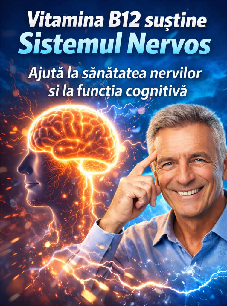 Vitamina B12 pentru energie, reducerea oboselii și susținerea sistemului nervos