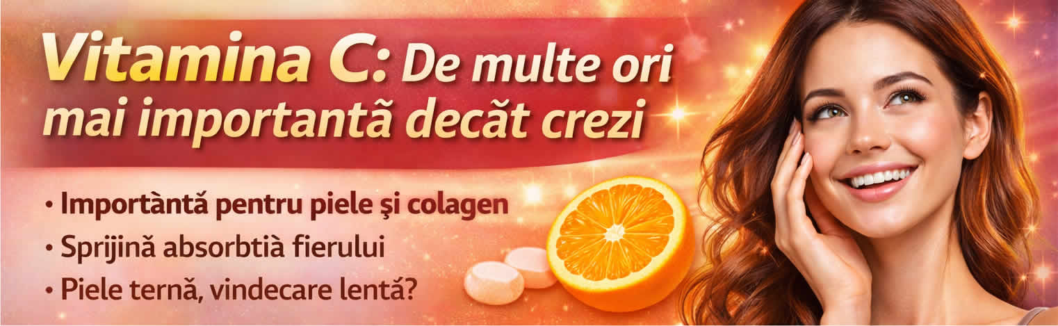 Vitamina C pentru piele, colagen și păr - sprijin pentru frumusețe și regenerare