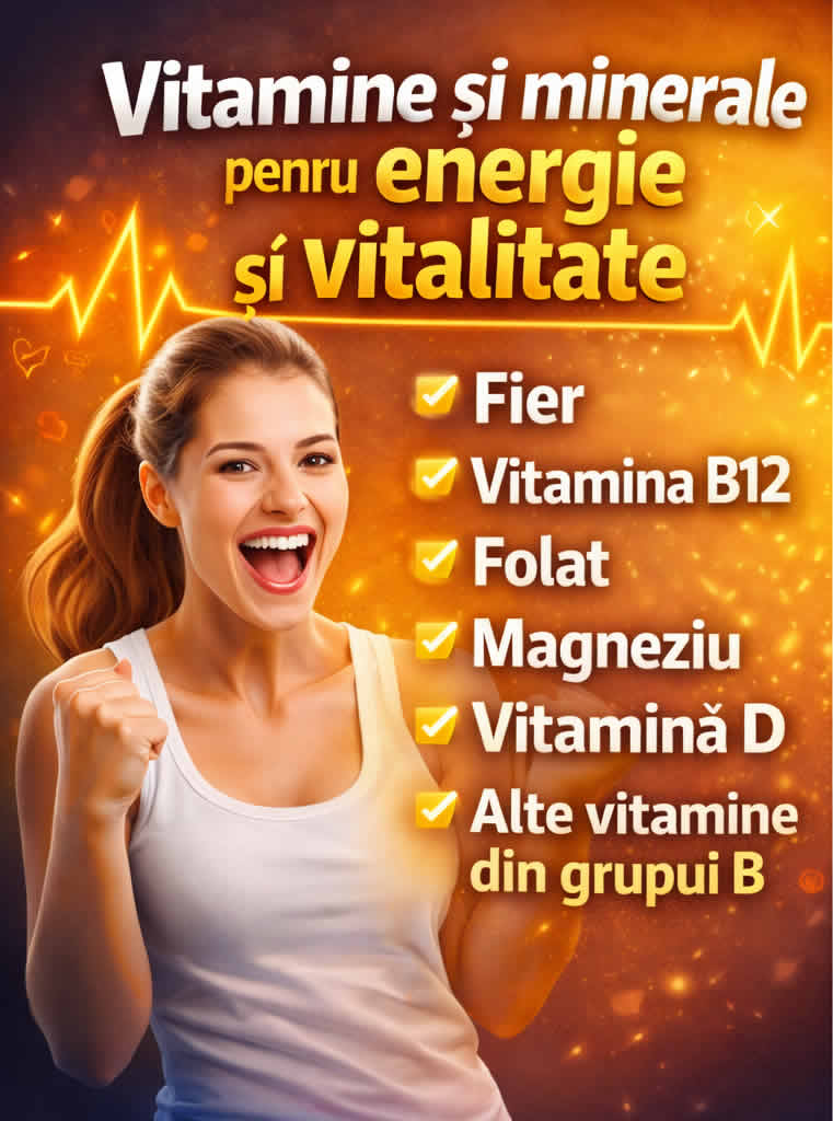 Vitamine și minerale pentru energie imunitate și susținerea organismului