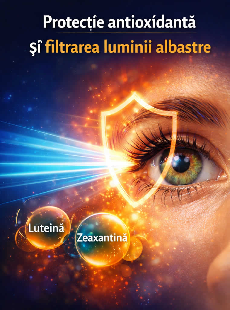 Zeaxantina pentru retină și pigment macular alături de luteină pentru susținerea vederii