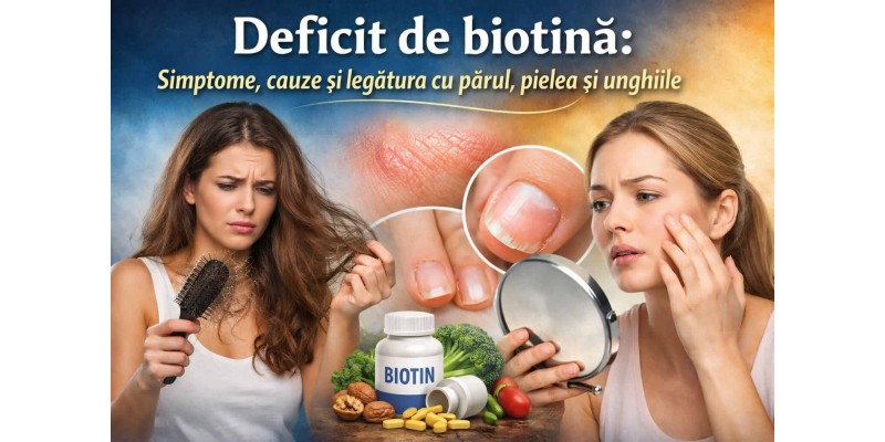 Deficit de biotină simptome cauze și legătura cu părul pielea și unghiile