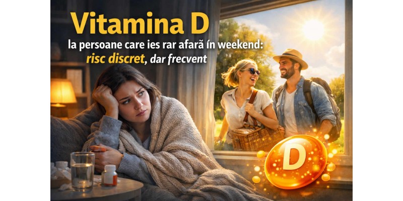 Vitamina D la persoane care ies rar afară în weekend – risc discret și frecvent