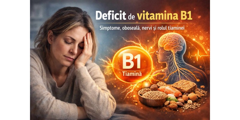 Deficit de vitamina B1 simptome oboseală nervi și rolul tiaminei