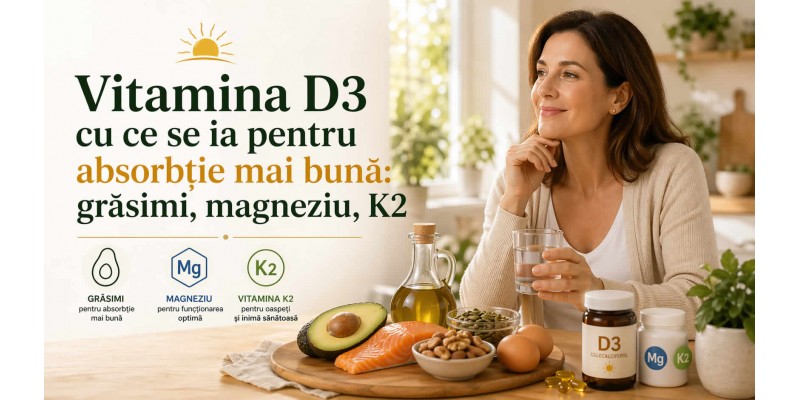 Vitamina D3 cu ce se ia pentru absorbție mai bună – grăsimi, magneziu, K2